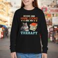 BOOKS AND MAINE COONS ARE MY THERAPY Main Coon Youth Long Sleeve Tee