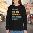 Books The Original Handheld Device Vintage Book Youth Long Sleeve Tee Books The Original Handheld Device Vintage Book Youth Long Sleeve Tee