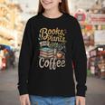 Books Plants And Coffee Growing Plant Gardening Planting Youth Long Sleeve Tee Books Plants And Coffee Growing Plant Gardening Planting Youth Long Sleeve Tee