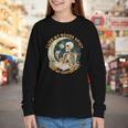 I Like My Books Spicy & My Coffee Icy Skeleton Read Book Youth Long Sleeve Tee