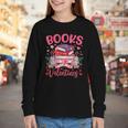 Books Are My Valentine Coquette Bow Book Flower Girl Women Youth Long Sleeve Tee Books Are My Valentine Coquette Bow Book Flower Girl Women Youth Long Sleeve Tee