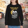 Books Are My Valentine Cute Book Lover Valentine's Day Youth Long Sleeve Tee Books Are My Valentine Cute Book Lover Valentine's Day Youth Long Sleeve Tee