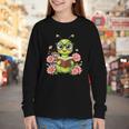 Bookworm Costume Kawaii Reading Worm For World Book Day Youth Long Sleeve Tee Bookworm Costume Kawaii Reading Worm For World Book Day Youth Long Sleeve Tee