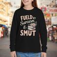 Bookworm Fueled By Sarcasm And Smut Book Reading Youth Long Sleeve Tee