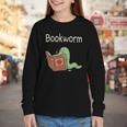 Bookworm Worm Reading Book Lover Read Books Librarian Youth Long Sleeve Tee