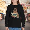 Capybara Glasses Reading Books Capybara Nerd Bookworm Youth Long Sleeve Tee Capybara Glasses Reading Books Capybara Nerd Bookworm Youth Long Sleeve Tee