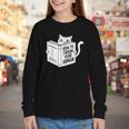 Cat Book Humor How To Train Your Human Youth Long Sleeve Tee