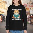 Cat Reading Books Bookworm Read One More Chapter Youth Long Sleeve Tee