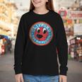 Clifford The Big Red Dog Round Distressed Logo Kids Books Youth Long Sleeve Tee