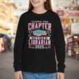 Closing This Chapter Retired Librarian 2025 Book Retirement Youth Long Sleeve Tee Closing This Chapter Retired Librarian 2025 Book Retirement Youth Long Sleeve Tee