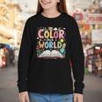 Color Our World Book Reading Program 2026 Summer Youth Long Sleeve Tee