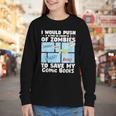Comics Collecting Book Collector Guide Comics Lover Youth Long Sleeve Tee