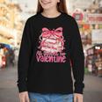 Coquette Bow All Booked For Valentines Teacher Book Youth Long Sleeve Tee Coquette Bow All Booked For Valentines Teacher Book Youth Long Sleeve Tee