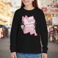 Coquette Reading Book Lover Pink Bow Bookish Mom & Daughter Youth Long Sleeve Tee Coquette Reading Book Lover Pink Bow Bookish Mom & Daughter Youth Long Sleeve Tee