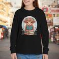 Cute Baby Highland Cow Reading Book Bookworm For Men Women Youth Long Sleeve Tee Cute Baby Highland Cow Reading Book Bookworm For Men Women Youth Long Sleeve Tee