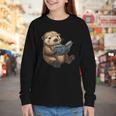Cute Book Sea Otter Youth Long Sleeve Tee Cute Book Sea Otter Youth Long Sleeve Tee