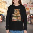 Cute Capybara Reading Books Animal Capybara Bookworms Youth Long Sleeve Tee Cute Capybara Reading Books Animal Capybara Bookworms Youth Long Sleeve Tee