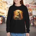 Cute Corgi Dog In Japanese Kimono With Book Men Women Girls Kids Youth Long Sleeve Tee Cute Corgi Dog In Japanese Kimono With Book Men Women Girls Kids Youth Long Sleeve Tee