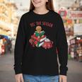 Cute Gingerbread Man Reading Book Nerd Christmas Bookish Youth Long Sleeve Tee