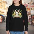 Cute Rabbit And Book Women Girls Reading Book Rabbit Lover Youth Long Sleeve Tee Cute Rabbit And Book Women Girls Reading Book Rabbit Lover Youth Long Sleeve Tee