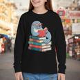Cute Reading Seal On Books Book Lover Youth Long Sleeve Tee Cute Reading Seal On Books Book Lover Youth Long Sleeve Tee
