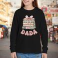 Dada Book First Chapter Birthday Family Matching Party Youth Long Sleeve Tee