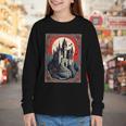 Dracula's Castle Book Cover Illustration Youth Long Sleeve Tee