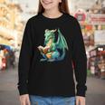 Dragon With Book Youth Long Sleeve Tee