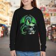 Dragon Reading Books Bookworm Youth Long Sleeve Tee