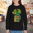 Dragon Reading Books Matching Bookworm Readers Librarian Youth Long Sleeve Tee Dragon Reading Books Matching Bookworm Readers Librarian Youth Long Sleeve Tee