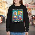 Eagle Love Reading And Eagles Child Book Lover Youth Long Sleeve Tee Eagle Love Reading And Eagles Child Book Lover Youth Long Sleeve Tee