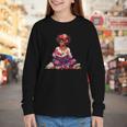 Educated Melanin Queen Afro Women Reading Book History Youth Long Sleeve Tee Educated Melanin Queen Afro Women Reading Book History Youth Long Sleeve Tee