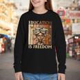 Education Is Freedom Teacher Books Black History Women Youth Long Sleeve Tee Education Is Freedom Teacher Books Black History Women Youth Long Sleeve Tee