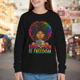 Education Is Freedom Teacher Books History Month Youth Long Sleeve Tee Education Is Freedom Teacher Books History Month Youth Long Sleeve Tee