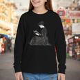 Emily Dickinson Reading A Book Youth Long Sleeve Tee