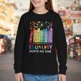 Equality Hurts No One Book Flower Rainbow Pride Month LGBTQ Youth Long Sleeve Tee Equality Hurts No One Book Flower Rainbow Pride Month LGBTQ Youth Long Sleeve Tee