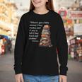 Erasmus When I Have Money I Buy Books Youth Long Sleeve Tee