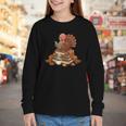 Fall Book Vintage Turkey Thanksgiving Reading Book Lovers Youth Long Sleeve Tee Fall Book Vintage Turkey Thanksgiving Reading Book Lovers Youth Long Sleeve Tee