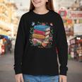 Fantasy Drama Tragedy Books Subtle Reader Librarian Flower Youth Long Sleeve Tee