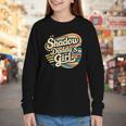 Fantasy Romantasy Book Retro Vintage Shadow Daddy Girl Youth Long Sleeve Tee