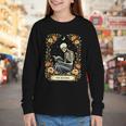 Floral Tarot Card The Reader Skeleton Reading Book Youth Long Sleeve Tee Floral Tarot Card The Reader Skeleton Reading Book Youth Long Sleeve Tee