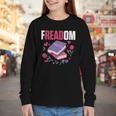 Freadom Anti Ban Books Freedom To Read Book Reading Youth Long Sleeve Tee