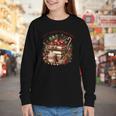 Fully Booked For Christmas Cozy Holiday Books Winter Reading Youth Long Sleeve Tee