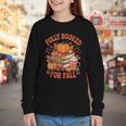 Fully Booked For Fall Books Pumpkin Autumn Thanksgiving Youth Long Sleeve Tee Fully Booked For Fall Books Pumpkin Autumn Thanksgiving Youth Long Sleeve Tee