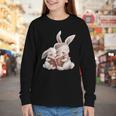 Funny Book Reading Quote For Women And Girls Rabbits Youth Long Sleeve Tee