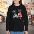 Gamer Book Lover Girl Women Bookworm Video Gaming Daughter Youth Long Sleeve Tee
