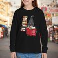 Gnome Read Reading Book Librarian Across America Women Kids Youth Long Sleeve Tee