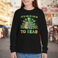 Goods Luck Read Librarian Book Patrick Days Shamrock Clover Youth Long Sleeve Tee