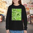 Green Comic Book Green Graphic Youth Long Sleeve Tee