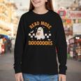 Groovy Halloween Teacher Spooky Read More Book Women Girl Youth Long Sleeve Tee Groovy Halloween Teacher Spooky Read More Book Women Girl Youth Long Sleeve Tee